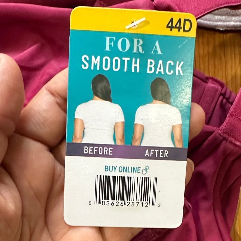 Vanity Fair Women's Lace Underwire Bras - Maroon and Light Taupe - Picture 3 of 9